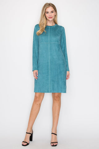 Aurora Suede Round Neck with NO Pockets