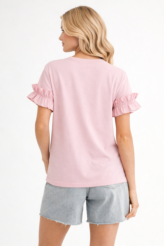 Kellie Cotton Knit Top with Studs