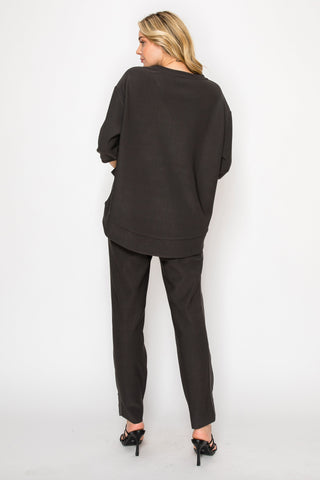 Katie Crepe Knit Pant - Dark Colors