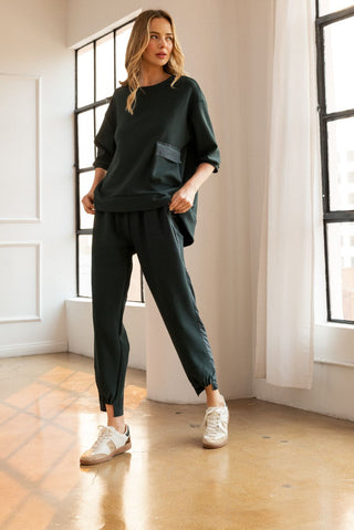 Katie Crepe Knit Pant - Dark Colors