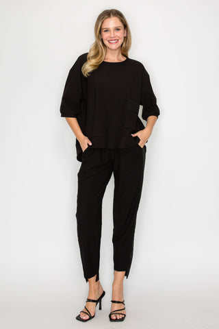 Katie Crepe Knit Pant - Dark Colors