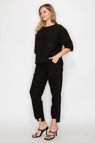 Katie Crepe Knit Pant - Dark Colors