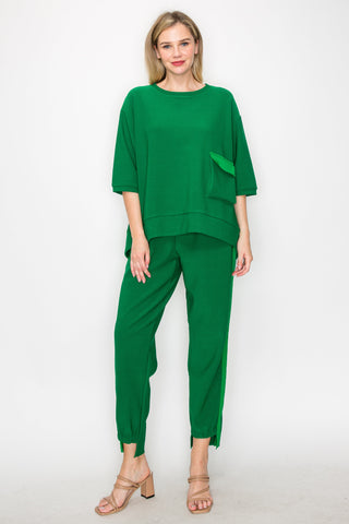 Katie Crepe Knit Pant - Dark Colors