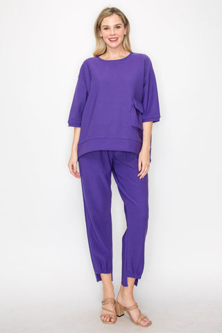 Katie Crepe Knit Pant - Dark Colors