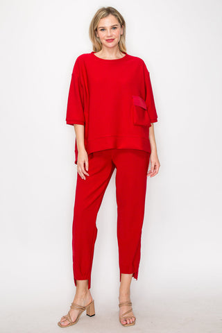 Katie Crepe Knit Pant - Dark Colors