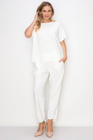 Kate Knit Stretch Crepe Top