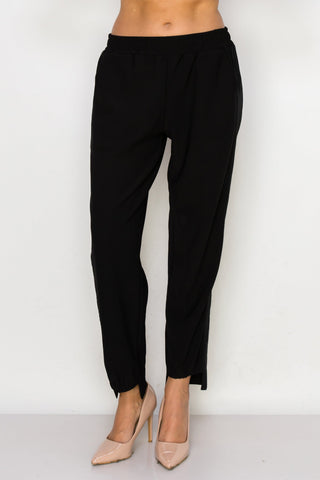 Katie Crepe Knit Pant - Dark Colors