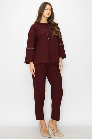 Kellie Stretch Crepe Knit Pant