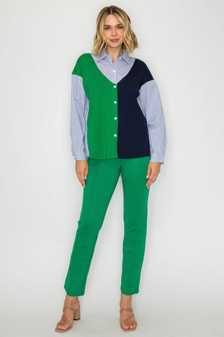 Wynn Colorblock Stripe Top