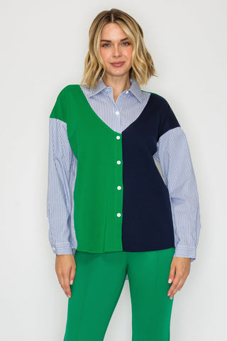 Wynn Colorblock Stripe Top