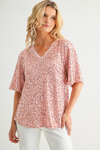 Wevanna Sparkling Sequin Top