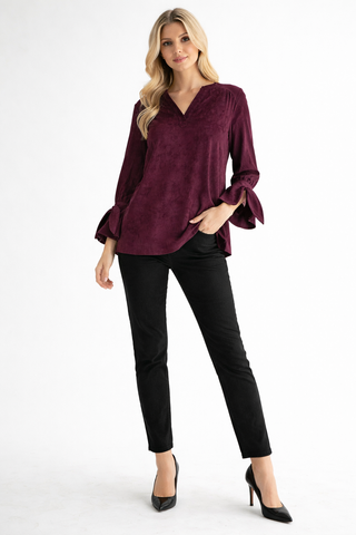 Abia Stretch Suede Top