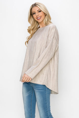 Ailith Stretch Suede Animal Print Top