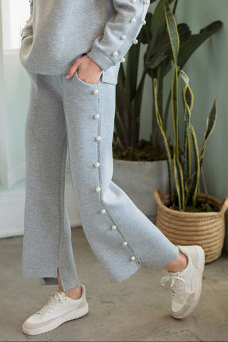 Farrah French Scuba Pearl Pant - Light Colors