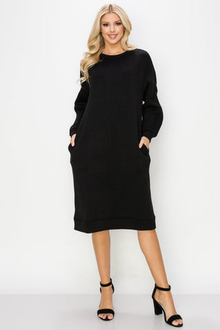 Finna Stretch French Scuba Knit Dress
