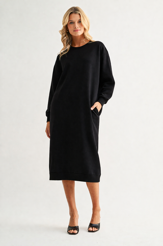 Finna Stretch French Scuba Knit Dress