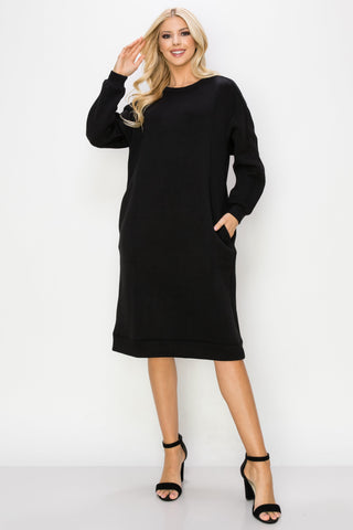 Finna Stretch French Scuba Knit Dress