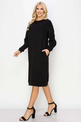 Finna Stretch French Scuba Knit Dress