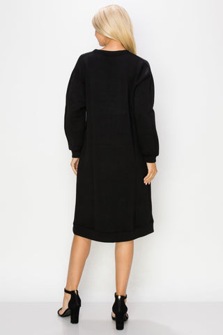 Finna Stretch French Scuba Knit Dress