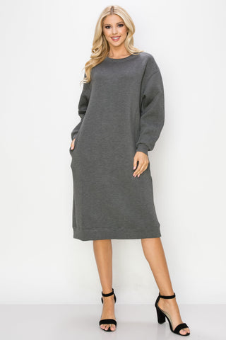 Finna Stretch French Scuba Knit Dress