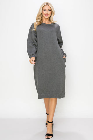 Finna Stretch French Scuba Knit Dress