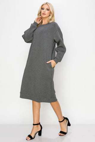 Finna Stretch French Scuba Knit Dress