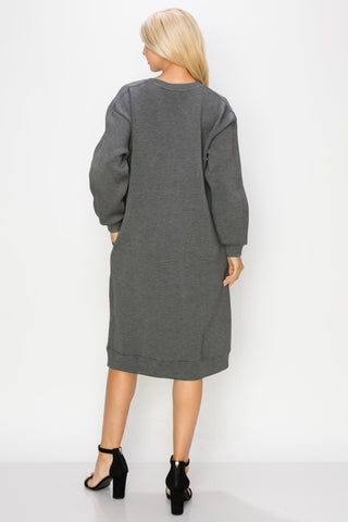 Finna Stretch French Scuba Knit Dress