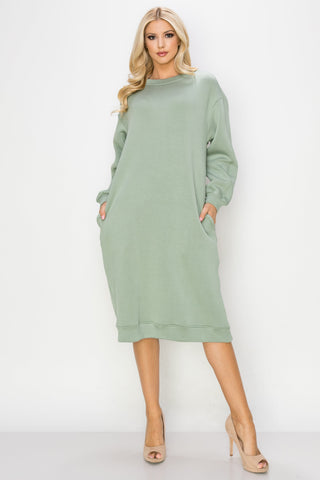 Finna Stretch French Scuba Knit Dress
