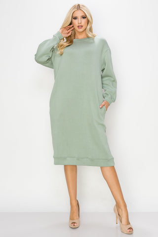 Finna Stretch French Scuba Knit Dress