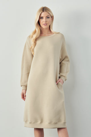 Finna Stretch French Scuba Knit Dress