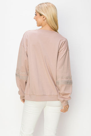 Rabiah Stretch Pointe Knit with Lace