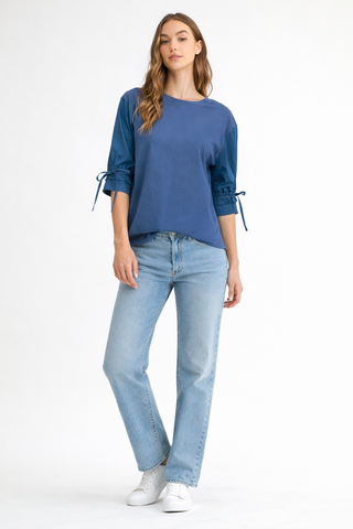 Reida Stretch Pointe Knit Top
