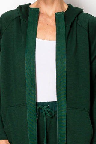 Kari Pointe Knit Hoodie Jacket