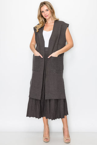 Sarie Stretch Knitted Sweater Vest