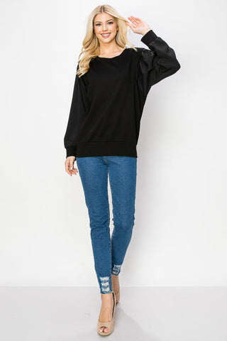 Russet Stretch Pointe Knit Top