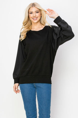Russet Stretch Pointe Knit Top