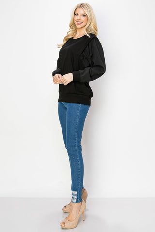 Russet Stretch Pointe Knit Top