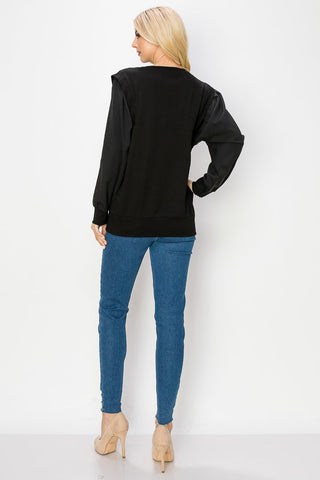 Russet Stretch Pointe Knit Top