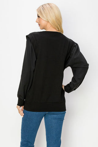 Russet Stretch Pointe Knit Top