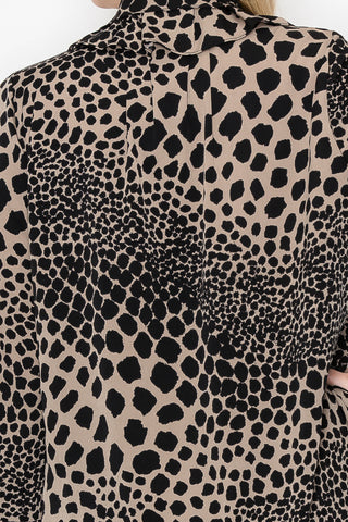 Wynne Woven Animal Print Top