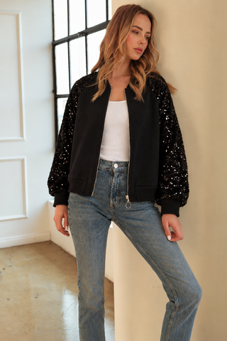 Jeanette Knitted Jacket with Sequin