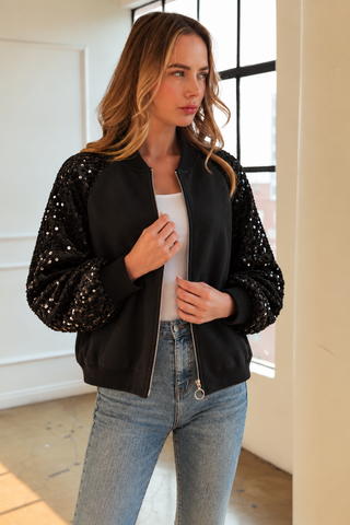 Jeanette Knitted Jacket with Sequin