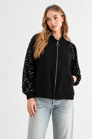 Jeanette Knitted Jacket with Sequin