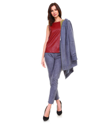 Ariel Stretch Suede Pant