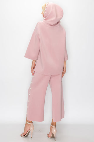 Francine French Scuba Pearl Hoodie - Light Colors