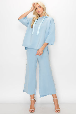 Francine French Scuba Pearl Hoodie - Light Colors