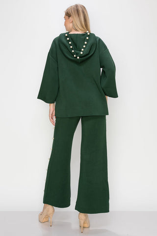 Francine French Scuba Pearl Hoodie - Dark Colors