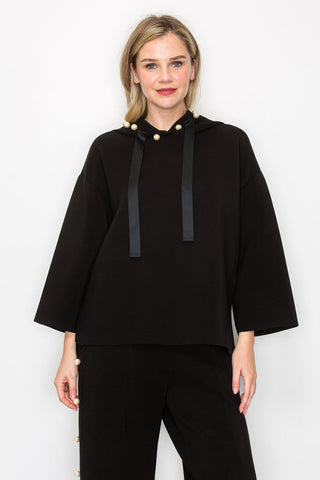 Francine French Scuba Pearl Hoodie - Dark Colors