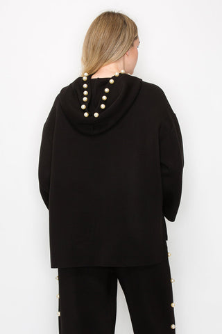 Francine French Scuba Pearl Hoodie - Dark Colors