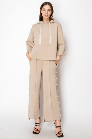 Francine French Scuba Pearl Hoodie - Light Colors